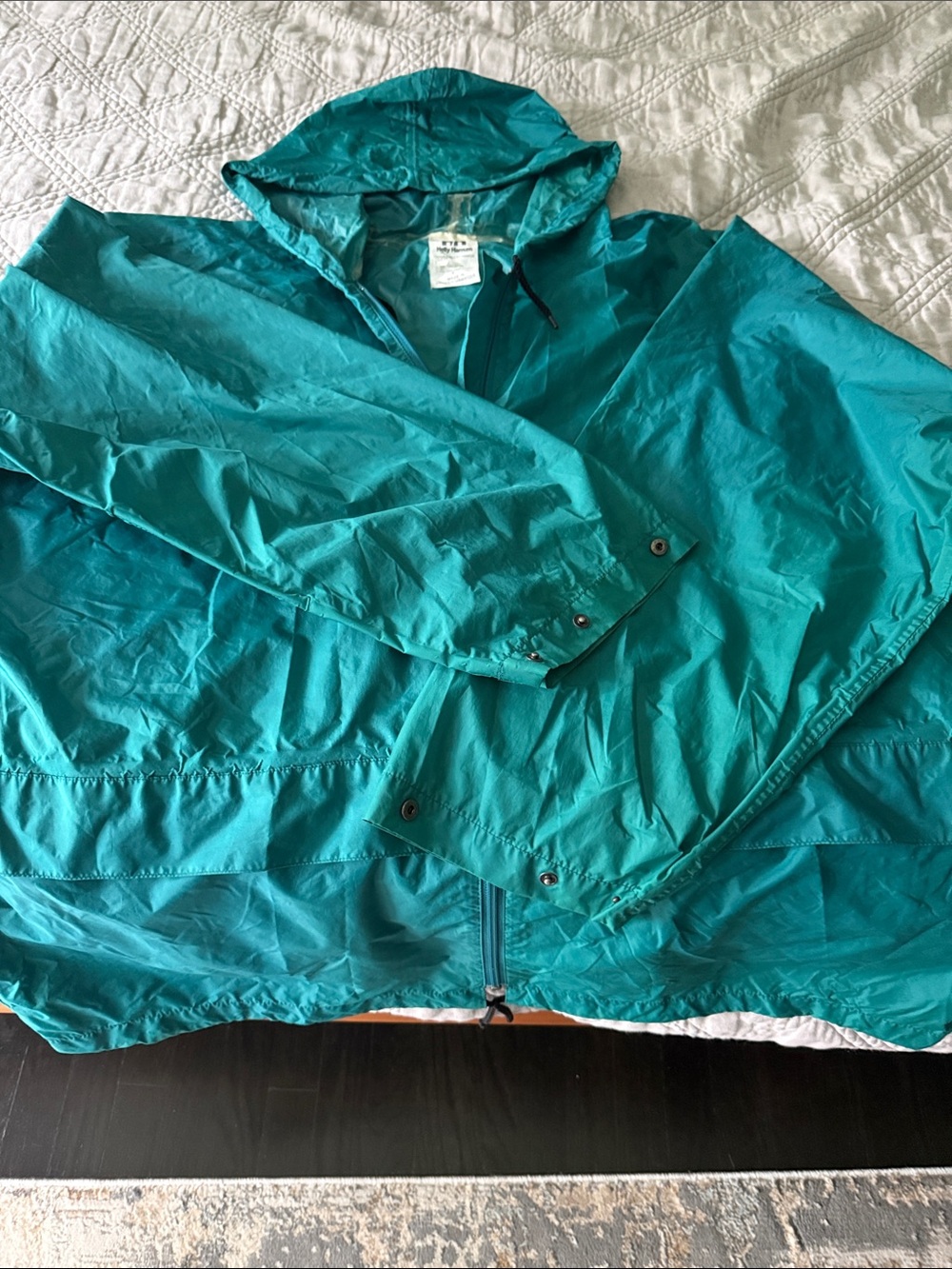 Helly Hansen Teal Hooded Utility Jacket